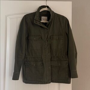Madewell Surplus Jacket Utility Jacket in Olive Green